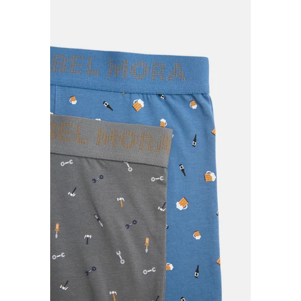 Lot de 2 boxers imprimés