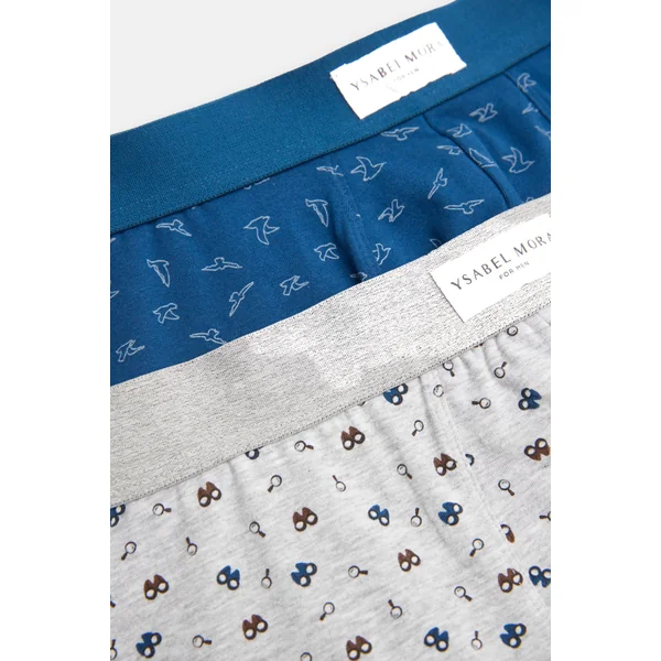 Lot de 2 boxers imprimés