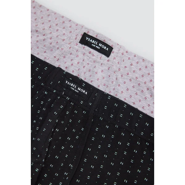 Lot de 2 boxers imprimés à motifs minimalistes