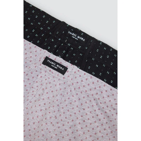 Lot de 2 boxers imprimés à motifs minimalistes