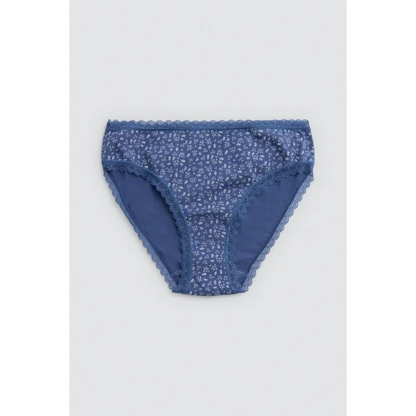 Lot de 2 culottes midi imprimées dans les tons bleus