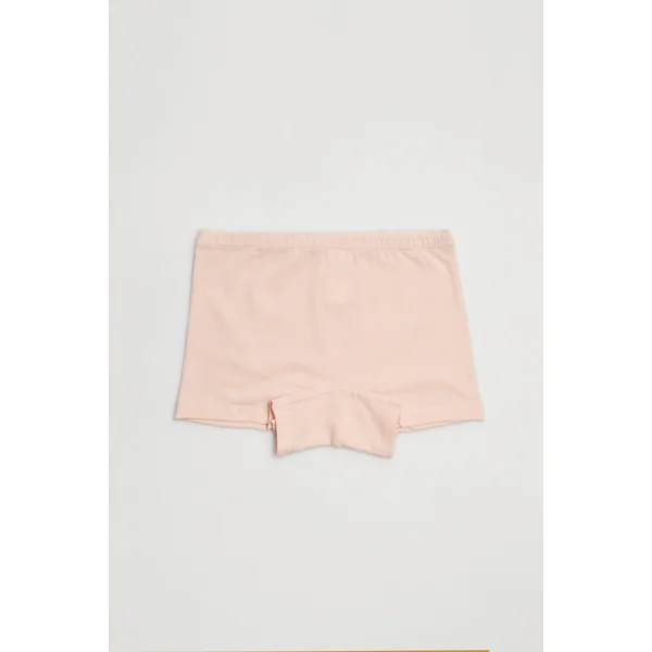 Lot de 2 jupes-culottes fille en coton gris et rose