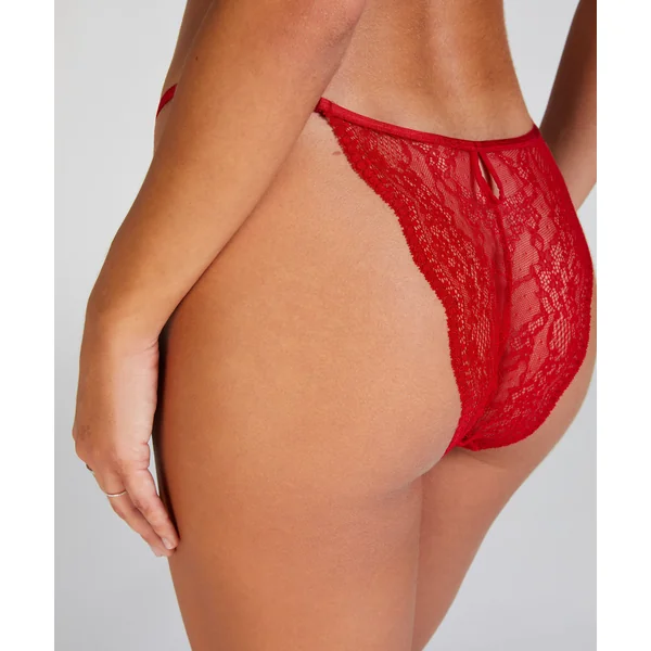 Lot de 2 slips brésiliens Isabelle - Rouge