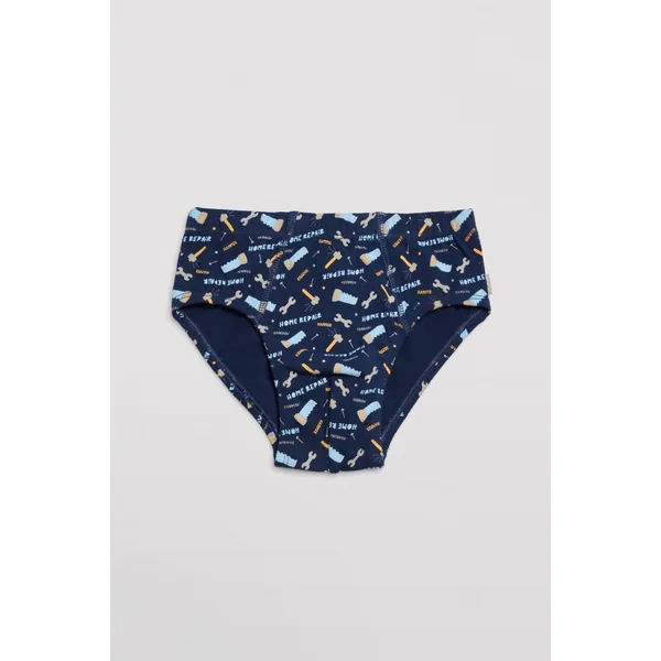 Lot de 2 slips enfant imprimés en coton réparation maison