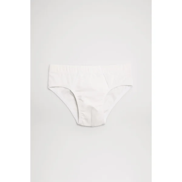 Lot de 2 slips garçon blanc en coton