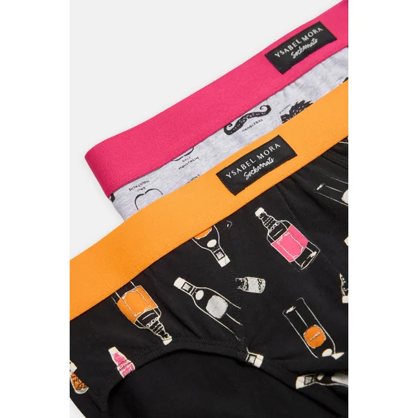 Lot de 2 slips imprimés Sockarrats