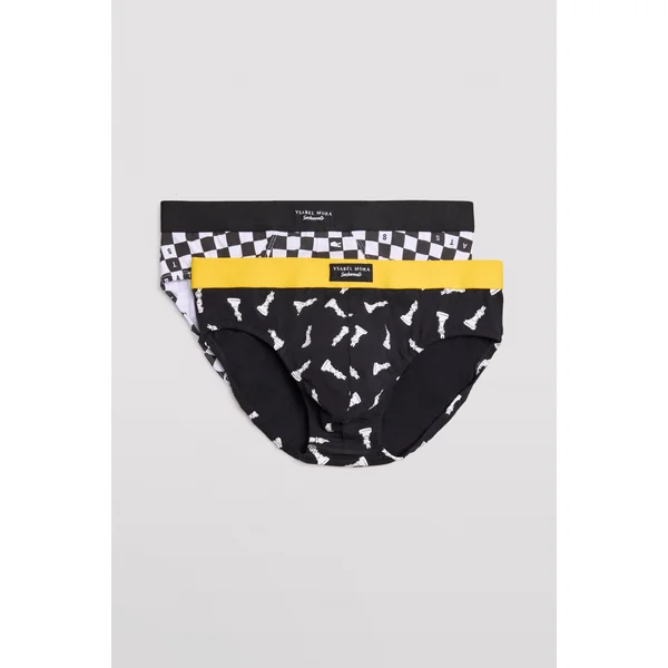 Lot de 2 slips imprimés Sockarrats Chess