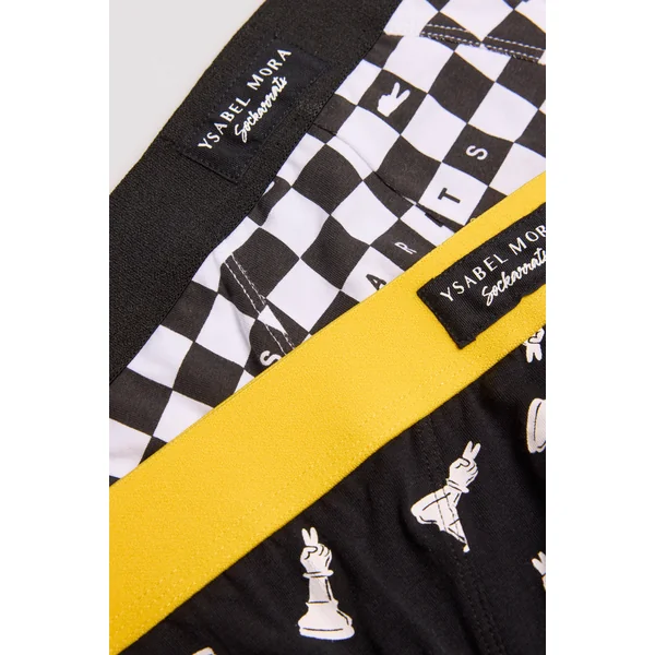 Lot de 2 slips imprimés Sockarrats Chess