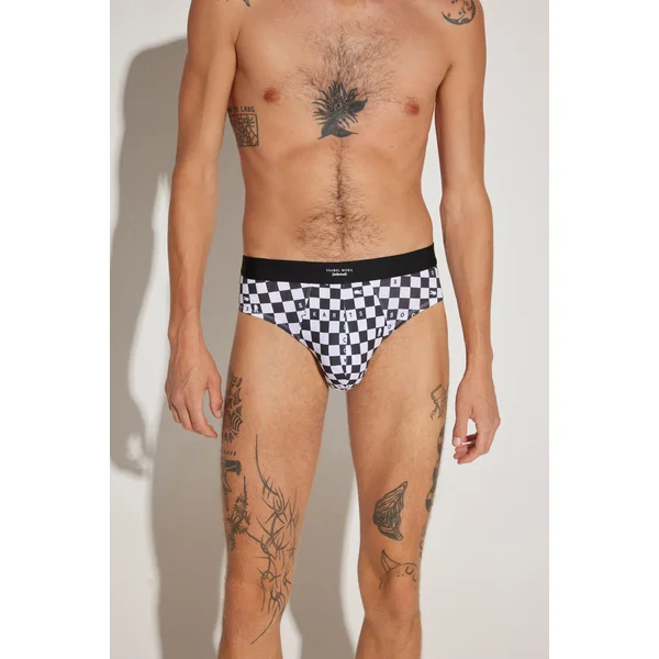 Lot de 2 slips imprimés Sockarrats Chess
