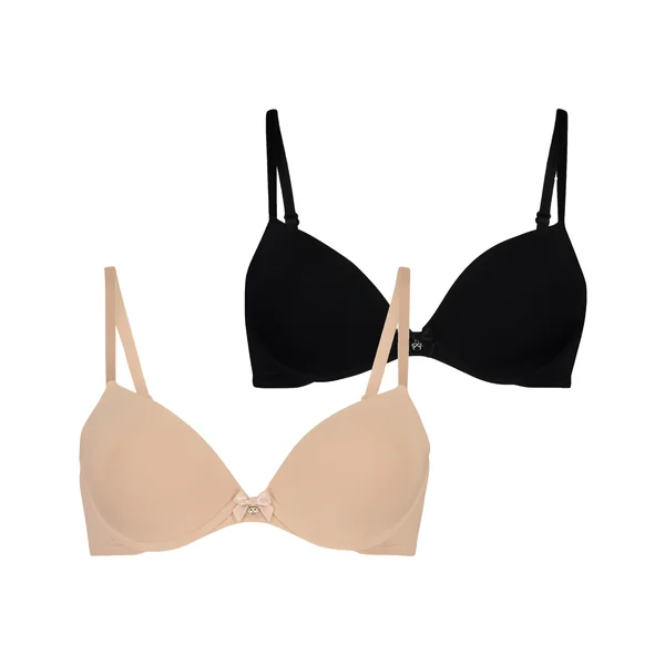 Lot de 2 Soutiens-gorge à armatures préformés - Beige