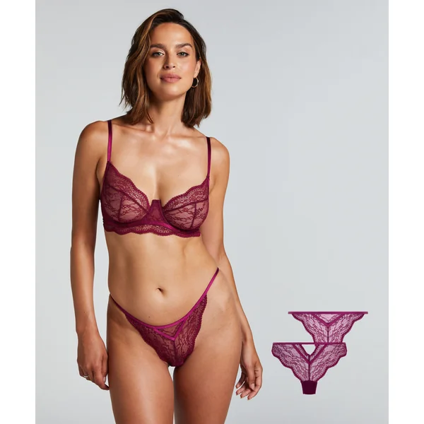 Lot de 2 strings Isabelle - Violet