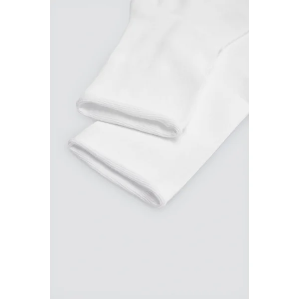 Lot de 3 chaussettes blanches unies basiques montantes jusqu'aux genoux