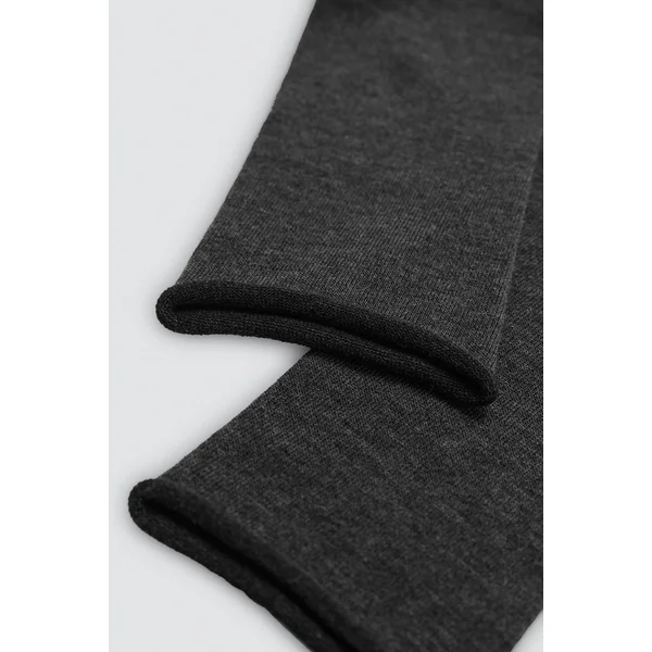 Lot de 3 chaussettes hautes en bambou sans revers aux couleurs neutres