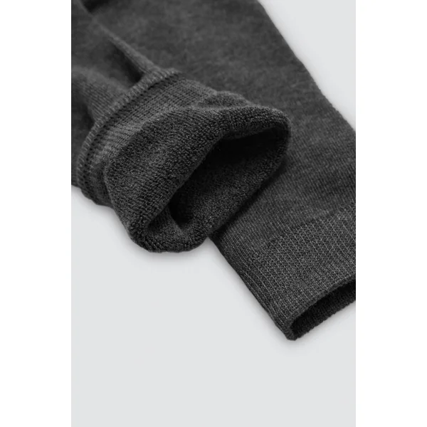 Lot de 3 chaussettes hautes thermiques avec poignets anti-pression aux couleurs neutres