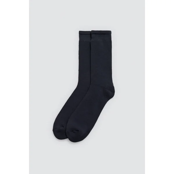 Lot de 3 chaussettes hautes thermiques avec poignets anti-pression aux couleurs neutres