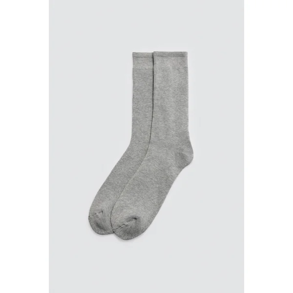 Lot de 3 chaussettes hautes thermiques avec poignets anti-pression aux couleurs neutres