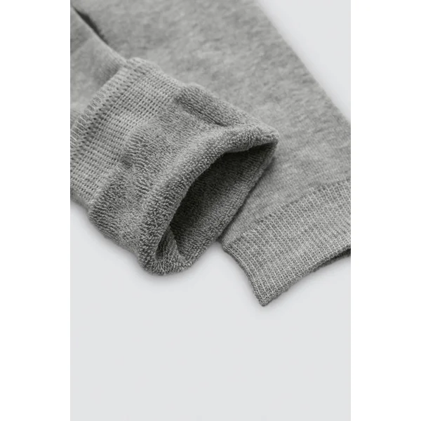 Lot de 3 chaussettes hautes thermiques avec poignets anti-pression aux couleurs neutres