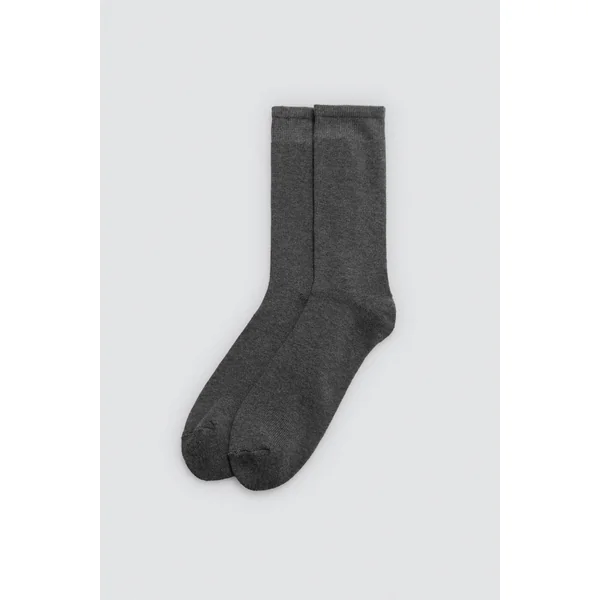 Lot de 3 chaussettes hautes thermiques avec poignets anti-pression aux couleurs neutres