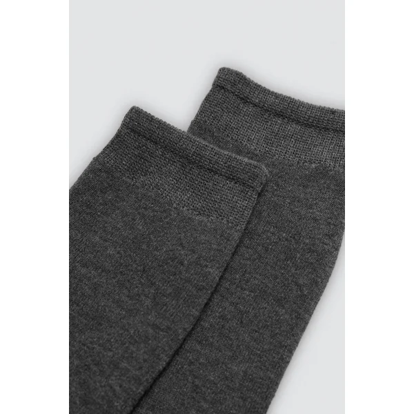 Lot de 3 chaussettes hautes thermiques avec poignets anti-pression aux couleurs neutres