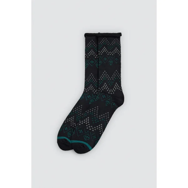 Lot de 3 chaussettes hautes thermiques imprimées sans revers