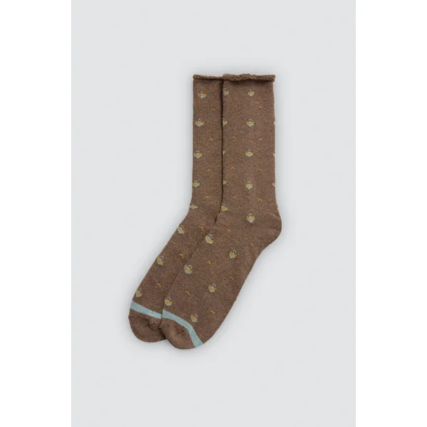 Lot de 3 chaussettes hautes thermiques imprimées sans revers