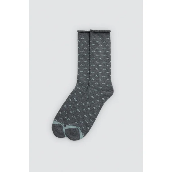 Lot de 3 chaussettes hautes thermiques imprimées sans revers
