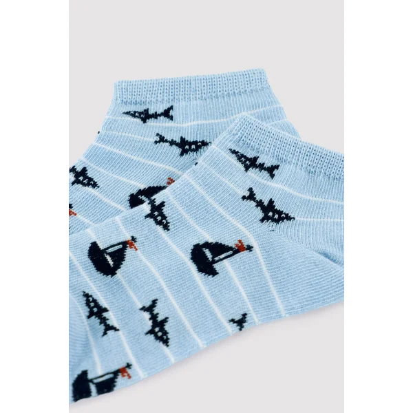 Lot de 3 chaussettes imprimées pour enfants. Apprenez à être sûr.