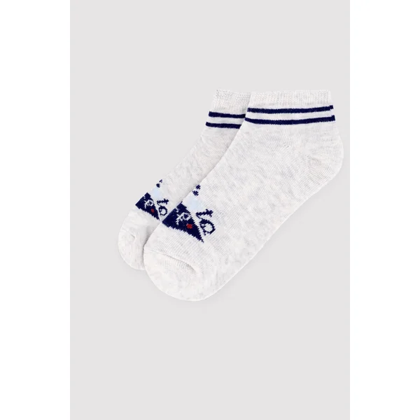 Lot de 3 chaussettes imprimées pour enfants. Apprenez à être sûr.