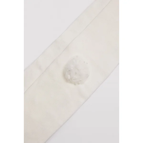 Lot de 3 chaussettes justaucorps fille détail fleurs à pois