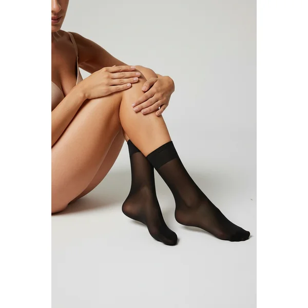 Lot de 3 chaussettes noires 3/4