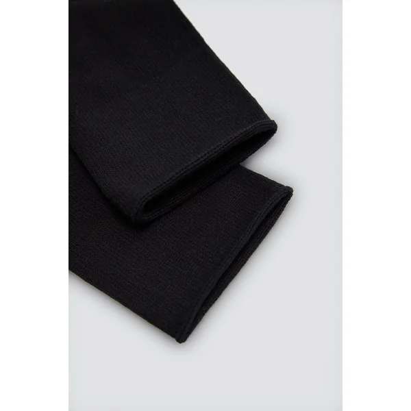 Lot de 3 chaussettes noires unies basiques montantes jusqu'aux genoux