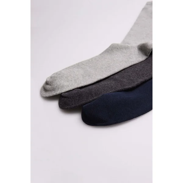Lot de 3 chaussettes sans revers homme tons foncés