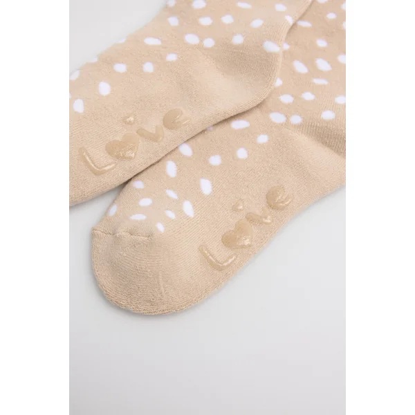 Lot de 3 chaussettes thermiques antidérapantes pour enfants Love