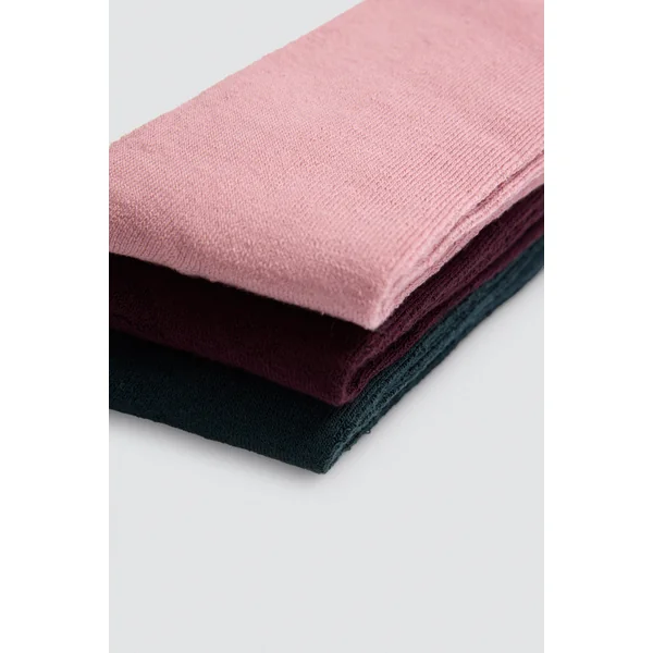 Lot de 3 chaussettes thermiques colorées