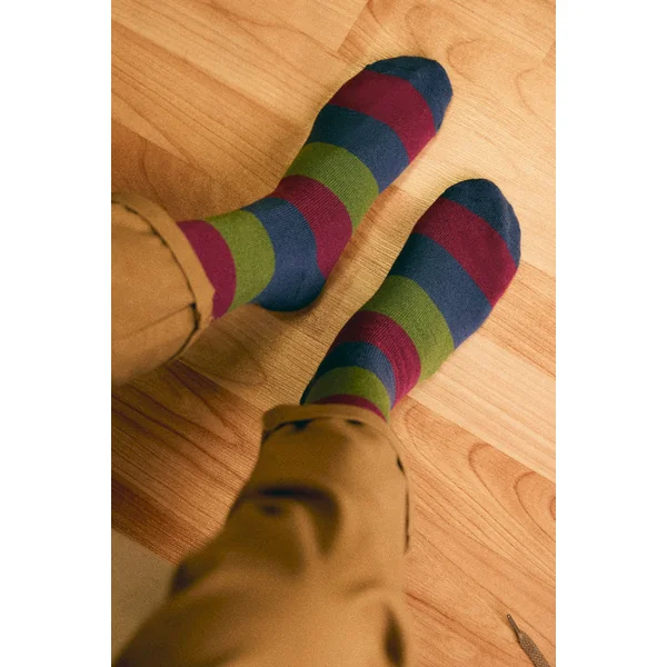Lot de 3 chaussettes thermiques hautes imprimées sans revers