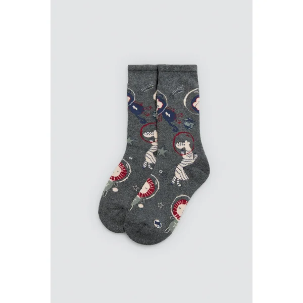 Lot de 3 chaussettes thermiques imprimées Cosmos pour enfants