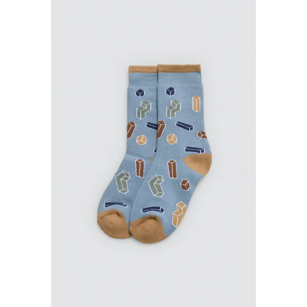 Lot de 3 chaussettes thermiques pour enfants avec imprimés Jeux de société