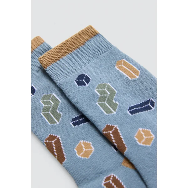 Lot de 3 chaussettes thermiques pour enfants avec imprimés Jeux de société