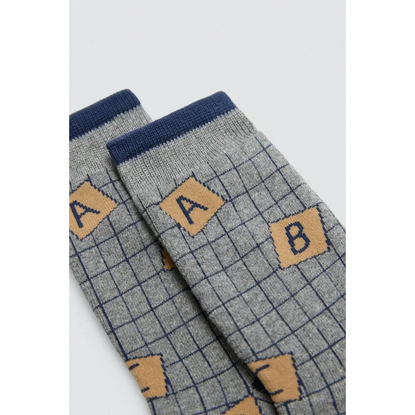 Lot de 3 chaussettes thermiques pour enfants avec imprimés Jeux de société