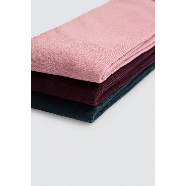 Lot de 3 chaussettes thermiques sans revers de différentes couleurs