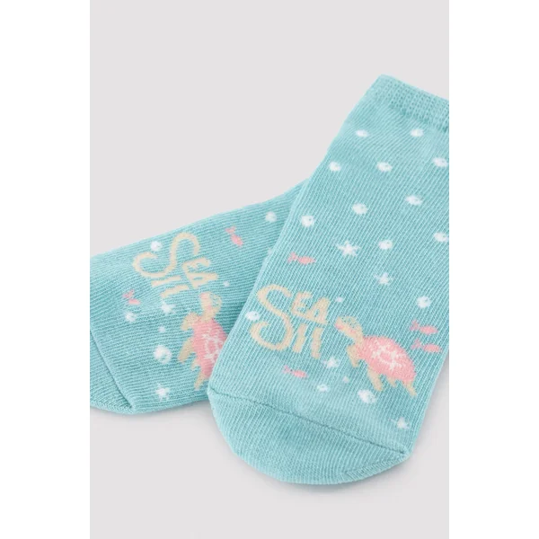 Lot de 3 paires de chaussettes enfant imprimées, couleur mer