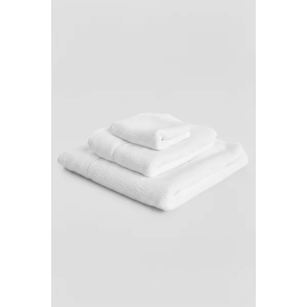 Lot de 3 serviettes blanches | MUYDEMI