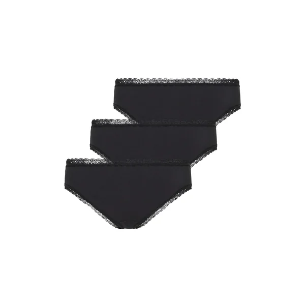 Lot de 3 shorts brésiliens en coton Georgia - Noir