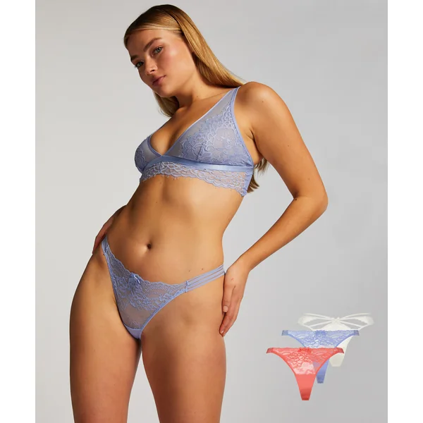 Lot de 3 strings - Rose