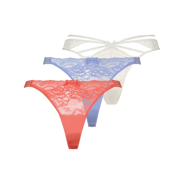 Lot de 3 strings - Rose
