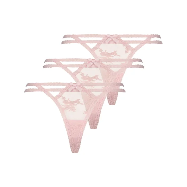 Lot de 3 strings - Rose
