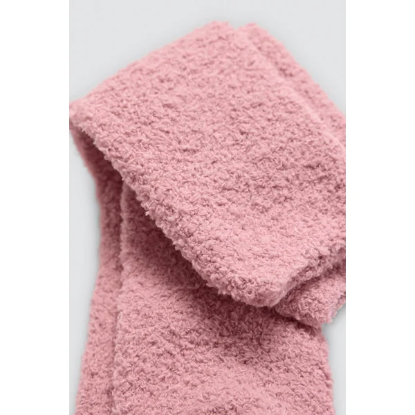 Lot de 4 chaussettes en flanelle de couleur unie