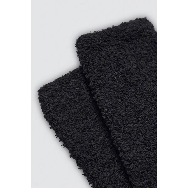Lot de 4 chaussettes en flanelle de couleur unie