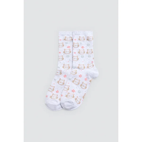 Lot de 4 chaussettes enfant imprimées Sweet Flowers