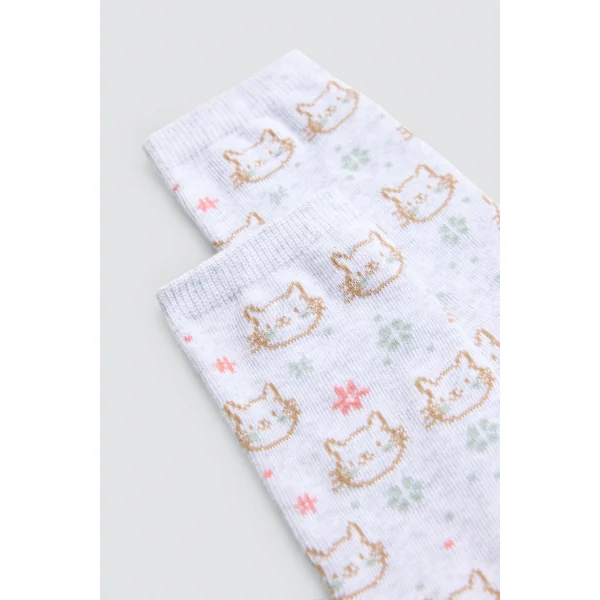 Lot de 4 chaussettes enfant imprimées Sweet Flowers